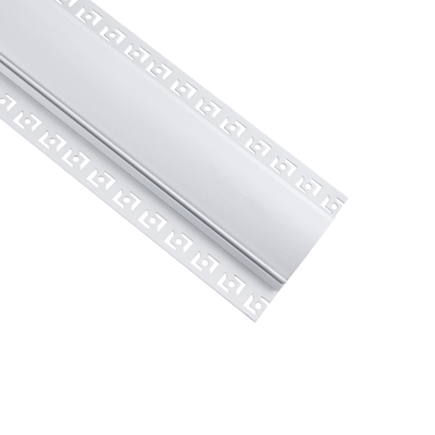GLOBOSTAR® ALP-PLASTERIN GYPSO 70840-3M Χωνευτό Προφίλ Αλουμινίου Ειδικό για Δημιουργία Κρυφού Φωτισμού σε Γυψοσανίδα με Λευκό Γαλακτερό Πατητό Κάλυμμα για Ταινίες LED IP20 - Ασημί & Λευκό - Μ300 x Π9.7 x Υ2cm - Πακέτο 5 Τεμαχίων