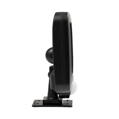 GLOBOSTAR® ZETA 71458 Προβολέας με Ανιχνευτή PIR / Αισθητήρα Κίνησης LED 20W 1000lm 120° DC 5V με Φωτοβολταϊκό Panel 5V 1W & Επαναφορτιζόμενη Μπαταρία Li-ion 3.2V 2400mAh Αδιάβροχο IP65 Ψυχρό Λευκό 6000K - Sanan SMD Chip - Μαύρο - Μ15 x Π3.5 x Υ13cm - 2 Χρόνια Εγγύηση