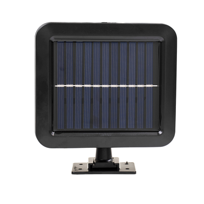GLOBOSTAR® ZETA 71460 Προβολέας με Ανιχνευτή PIR / Αισθητήρα Κίνησης LED 20W 1000lm 120° DC 5V με Φωτοβολταϊκό Panel 5V 1W & Επαναφορτιζόμενη Μπαταρία Li-ion 3.2V 2400mAh Αδιάβροχο IP65 Ψυχρό Λευκό 6000K - Sanan COB Chip - Μαύρο - Μ15 x Π3.5 x Υ13cm - 2 Χρόνια Εγγύηση