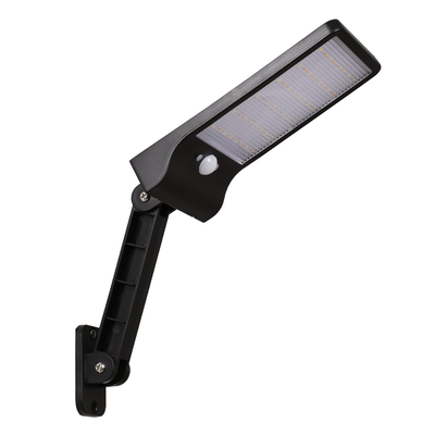 GLOBOSTAR® RASOL 71465 Προβολέας με Ανιχνευτή PIR / Αισθητήρα Κίνησης LED 4W 200lm 120° DC 5V με Φωτοβολταϊκό Panel 5V 0.3W & Επαναφορτιζόμενη Μπαταρία Li-ion 3.2V 2200mAh Αδιάβροχο IP65 Ρυθμιζόμενο Λευκό CCT με Χειριστήριο από 2700K έως 6000K Dimmable - Sanan SMD Chip - Μαύρο - Μ20.5 x Π11 x Υ3cm - 2 Χρόνια Εγγύηση