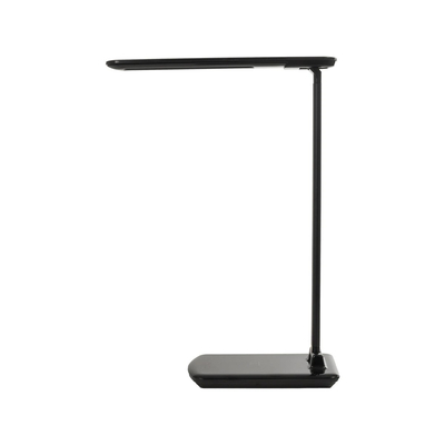 GLOBOSTAR® ONO 76533 Μοντέρνο Επιτραπέζιο Φωτιστικό Γραφείου με Ασύρματη Φόρτιση 10W 2A LED 3.5W 350lm 120° DC 5V με USB-C IP20 Ρυθμιζόμενο Λευκό CCT με Αφή 2700K/4500K/6000K Dimmable - Sanan SMD Chip - Μαύρο - Μ18 x Π12 x Υ36cm - 2 Χρόνια Εγγύηση