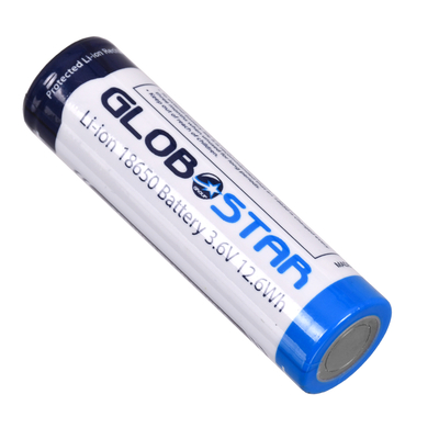 GLOBOSTAR® BATTERY 79093 Ανταλλακτική Επαναφορτιζόμενη Μπαταρία Li-ion 3.6V 12.6Wh 18650 3600mAh με Overcharge / Discharge Προστασία - Μ6.7 x Π1.7 x Υ1.7cm - 1 Χρόνο Εγγύηση