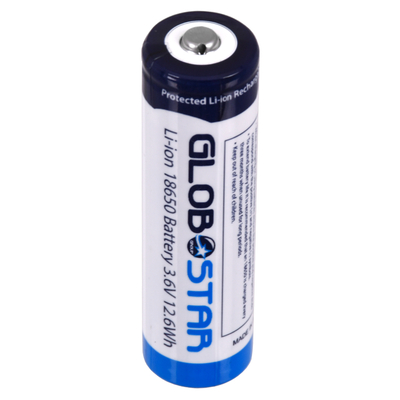 GLOBOSTAR® BATTERY 79093 Ανταλλακτική Επαναφορτιζόμενη Μπαταρία Li-ion 3.6V 12.6Wh 18650 3600mAh με Overcharge / Discharge Προστασία - Μ6.7 x Π1.7 x Υ1.7cm - 1 Χρόνο Εγγύηση