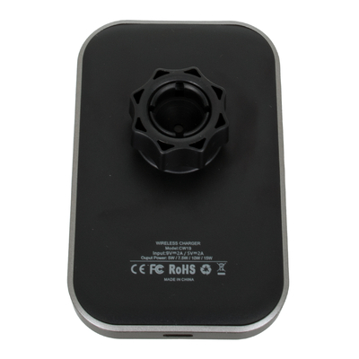 GloboStar® 79695 Μαγνητική Βάση Κινητού Αυτοκινήτου Max 15W USB σε USB Type-C με Κλιπ στον Αεραγωγό - Ασύρματη Φόρτιση MagSafe QuickCharge 3.0