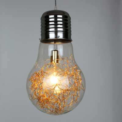 GLOBOSTAR® LAMP 00808 Μοντέρνο Κρεμαστό Φωτιστικό Οροφής με Ντουί 1 x E27 AC 220-240V IP20 - Πολύχρωμο - Μ30 x Π30 x Υ52cm