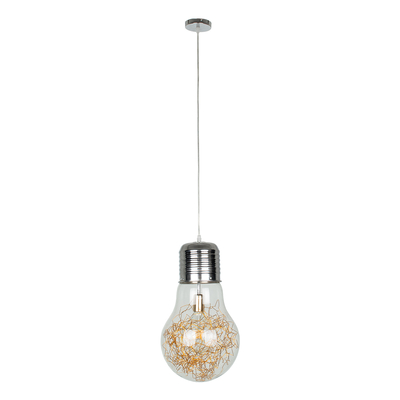 GLOBOSTAR® LAMP 00808 Μοντέρνο Κρεμαστό Φωτιστικό Οροφής με Ντουί 1 x E27 AC 220-240V IP20 - Πολύχρωμο - Μ30 x Π30 x Υ52cm