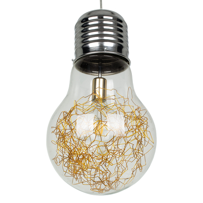 GLOBOSTAR® LAMP 00808 Μοντέρνο Κρεμαστό Φωτιστικό Οροφής με Ντουί 1 x E27 AC 220-240V IP20 - Πολύχρωμο - Μ30 x Π30 x Υ52cm