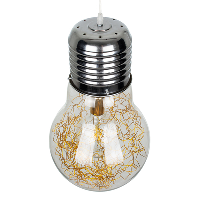 GLOBOSTAR® LAMP 00808 Μοντέρνο Κρεμαστό Φωτιστικό Οροφής με Ντουί 1 x E27 AC 220-240V IP20 - Πολύχρωμο - Μ30 x Π30 x Υ52cm