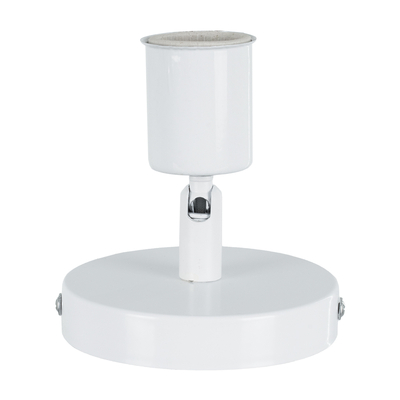 GLOBOSTAR® SARA 00842 Μοντέρνο Φωτιστικό Οροφής με Ντουί 1 x E27 AC 220-240V IP20 - Λευκό - Μ10 x Π10 x Υ10.3cm