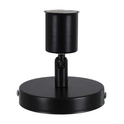 GLOBOSTAR® SARA 00843 Μοντέρνο Φωτιστικό Οροφής με Ντουί 1 x E27 AC 220-240V IP20 - Μαύρο - Μ10 x Π10 x Υ10.3cm