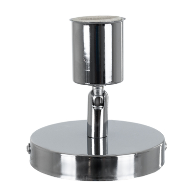 GLOBOSTAR® SARA 00844 Μοντέρνο Φωτιστικό Οροφής με Ντουί 1 x E27 AC 220-240V IP20 - Ασημί - Μ10 x Π10 x Υ10.3cm