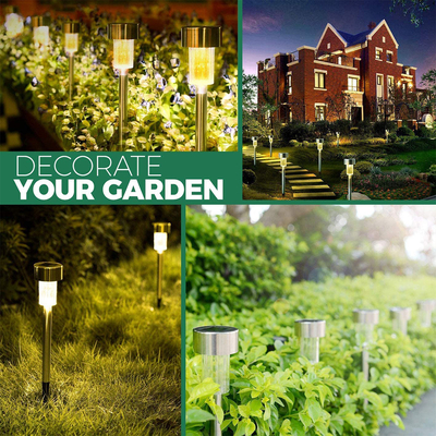 GLOBOSTAR® SOLARDECOR 71521 Διακοσμητικό Φωτιστικό με Βάση Κήπου / Καρφωτό LED 1W 40lm 180° DC 5V με Φωτοβολταϊκό Panel 5V 0.1W & Επαναφορτιζόμενη Μπαταρία Li-ion 3.2V 600mAh Αδιάβροχο IP65 Θερμό Λευκό 2700K - Μ4.7 x Π4.7 x Υ19.5cm - 2 Χρόνια Εγγύηση