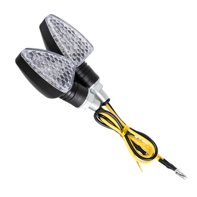 GLOBOSTAR® TURNLIGHT 81751 Φλας Μοτοσυκλέτας LED 2.5W/5W 150lm/300lm 120° DC 12V Αδιάβροχο IP65 Πορτοκαλί - Μ8.3 x Π3 x Υ2.8cm - Πακέτο 2 Τεμαχίων - 1 Χρόνο Εγγύηση