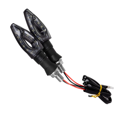 GLOBOSTAR® TURNLIGHT 81752 Φλας Μοτοσυκλέτας LED 2.5W/5W 150lm/300lm 120° DC 12V Αδιάβροχο IP65 Πορτοκαλί - Μ11.1 x Π3 x Υ2.1cm - Πακέτο 2 Τεμαχίων - 1 Χρόνο Εγγύηση