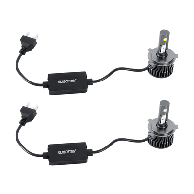 GLOBOSTAR® LEDKITF2 82022 Λάμπα H4 CANbus LED 30W/60W 3500lm/7000lm 360° DC 12-24V Αδιάβροχο IP65 Ψυχρό Λευκό 6000K - CREE COB Chip - Μ4 x Π4 x Υ7cm - Πακέτο 2 Τεμαχίων - 2 Χρόνια Εγγύηση