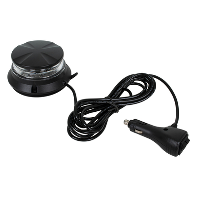 GloboStar® 85171 PRO Series Φάρος Σήμανσης Οχήματος Οδικής Βοήθείας για Αυτοκίνητα & Φορτηγά 6 Προγραμμάτων Φωτισμού STROBE LED SMD 3030 48W DC 10-30V Αδιάβροχος IP66 Πορτοκαλί