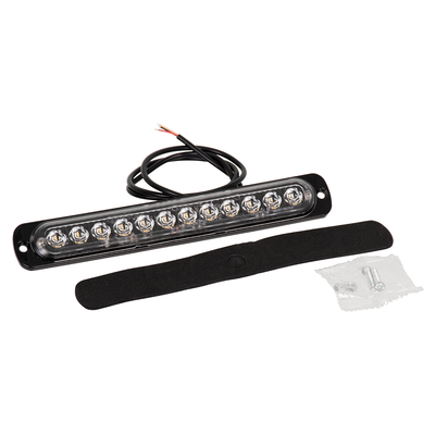 GloboStar® 85269 PRO Series Μπάρα Σήμανσης Οχήματος Οδικής Βοήθείας για Αυτοκίνητα & Φορτηγά 10 Προγραμμάτων Φωτισμού STROBE LED SMD 3030 15W DC 12-24V Αδιάβροχη IP65 Πορτοκαλί