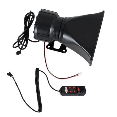 GloboStar® 85698 Τηλεβόας - Ντουντούκα - Σειρήνα - Κόρνα Αυτοκινήτου με 5 Προγράμματα Ήχητικών Εφέ Αστυνομίας - Πυροσβεστικής - Security με Μικρόφωνο - 100W 300db DC 12V Αδιάβροχο IP65