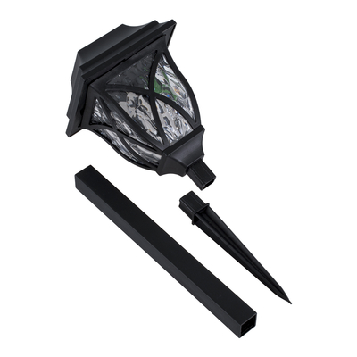 GloboStar® 85703 ΣΕΤ 6 Τεμαχίων Αυτόνομα Ηλιακά Φωτιστικά LED SMD 1W 100lm με Ενσωματωμένη Μπαταρία 600mAh - Φωτοβολταϊκό Πάνελ με Αισθητήρα Ημέρας-Νύχτας Αδιάβροχο IP65 Φανάρι Κήπου Τετράγωνο Ψυχρό Λευκό 6000K