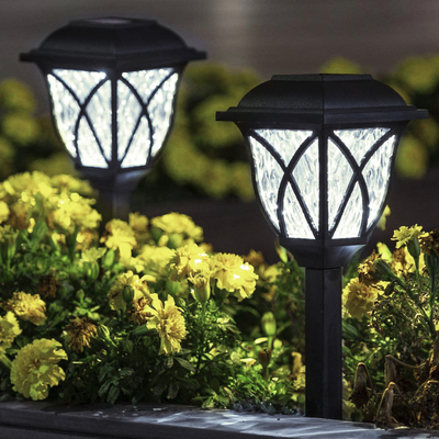 GloboStar® 85703 ΣΕΤ 6 Τεμαχίων Αυτόνομα Ηλιακά Φωτιστικά LED SMD 1W 100lm με Ενσωματωμένη Μπαταρία 600mAh - Φωτοβολταϊκό Πάνελ με Αισθητήρα Ημέρας-Νύχτας Αδιάβροχο IP65 Φανάρι Κήπου Τετράγωνο Ψυχρό Λευκό 6000K