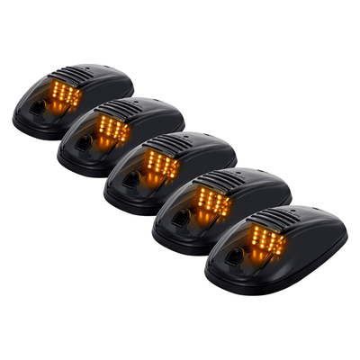 GLOBOSTAR® TRAK 85303 Φώτα Όγκου Οχημάτων LED 12W 600lm 90° DC 12V Αδιάβροχο IP65 Πορτοκαλί 2200Κ - Μ14 x Π8.4 x Υ3.5cm - Πακέτο 5 Τεμαχίων - 1 Χρόνο Εγγύηση