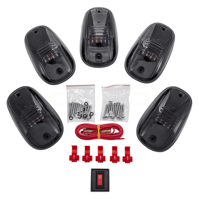 GLOBOSTAR® TRAK 85303 Φώτα Όγκου Οχημάτων LED 12W 600lm 90° DC 12V Αδιάβροχο IP65 Πορτοκαλί 2200Κ - Μ14 x Π8.4 x Υ3.5cm - Πακέτο 5 Τεμαχίων - 1 Χρόνο Εγγύηση