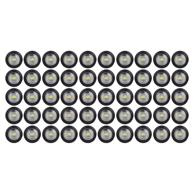 GloboStar® 85307 Πακέτο 50 Τεμάχια Φώτα Όγκου για Φορτηγά BULLET PIN LED SMD 5730 1W / Τεμ. 100lm DC 24V Αδιάβροχα IP65 Ψυχρό Λευκό 6000K