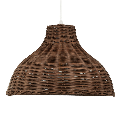 GLOBOSTAR® MAYOTTE 00725 Boho Κρεμαστό Φωτιστικό Οροφής με Ντουί 1 x E27 AC 220-240V IP20 - Καφέ - Μ40 x Π40 x Υ28cm