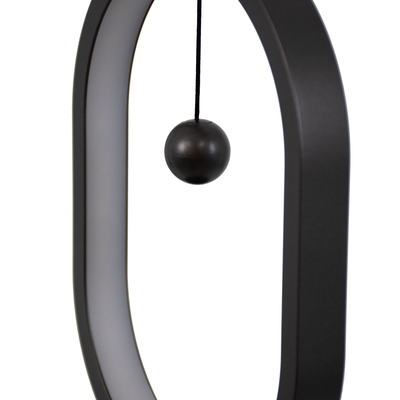 GloboStar® 76544 Επιτραπέζιο Φωτιστικό Πορτατίφ LED 15W 1500lm 360° DC 5V IP20 Θερμό Λευκό 2700K Μαύρο & Λευκό Πλαστικό - Μ14 x Π5.5 x Υ24.8cm - 2 Xρόνια Εγγύηση