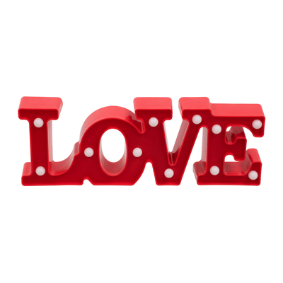 GloboStar® 76548 Επιτραπέζιο Φωτιστικό Πορτατίφ LED 2W -lm 180° με Μπαταρίες (Δεν Περιλαμβάνονται) IP20 Θερμό Λευκό 2700K Κόκκινο Πλαστικό - Μ30 x Π10.7 x Υ4cm - 2 Xρόνια Εγγύηση