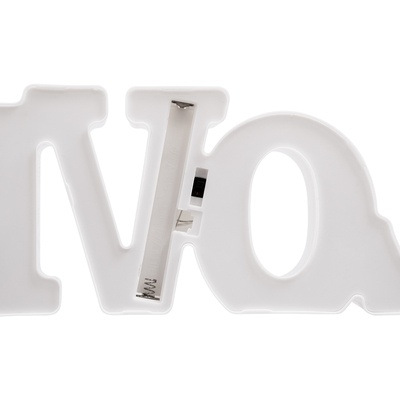 GloboStar® 76549 Επιτραπέζιο Φωτιστικό Πορτατίφ LED 2W -lm 180° Μπαταρίες (Δεν Περιλαμβάνονται) IP20 Θερμό Λευκό 2700K Λευκό Πλαστικό - Μ30 x Π10.7 x Υ4cm - 2 Xρόνια Εγγύηση