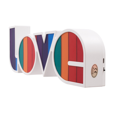 GloboStar® 76550 Επιτραπέζιο Φωτιστικό Πορτατίφ LED 2W -lm 180° με Μπαταρίες (Δεν Περιλαμβάνονται) IP20 Ψυχρό Λευκό 6000K Πολύχρωμο Πλαστικό - Μ36 x Π13.5 x Υ4.8cm - 2 Xρόνια Εγγύηση