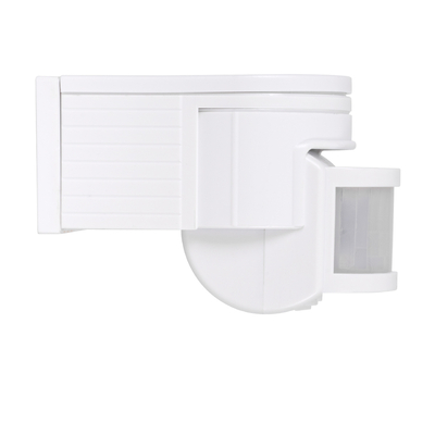 GloboStar® 79092 Επίτοιχος PIR Ανιχνευτής-Αισθητήρας Κίνησης 180° 6m Motion Sensor AC 230V Max 1380W