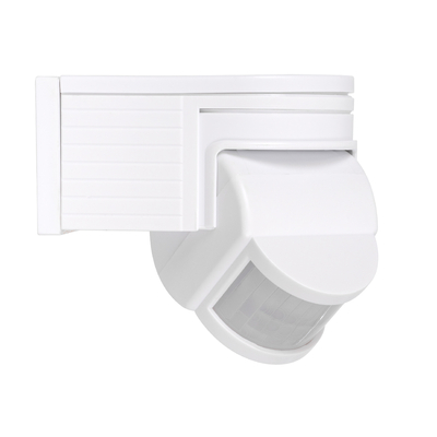 GloboStar® 79092 Επίτοιχος PIR Ανιχνευτής-Αισθητήρας Κίνησης 180° 6m Motion Sensor AC 230V Max 1380W