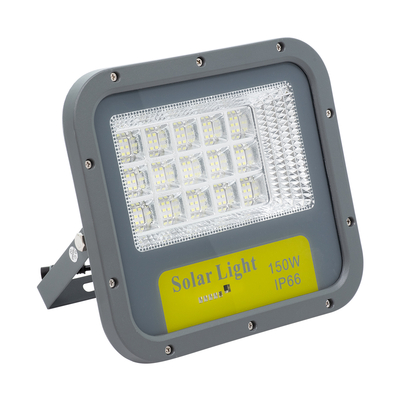 GloboStar® HECATE 90205 Αυτόνομος Ηλιακός Προβολέας LED SUPREME Series SMD 150W 15000lm με Ενσωματωμένη Μπαταρία 15000mAh - Φωτοβολταϊκό Πάνελ με Αισθητήρα Ημέρας-Νύχτας και Ασύρματο Χειριστήριο RF 2.4Ghz Αδιάβροχος IP66 Ψυχρό Λευκό 6000K - 3 Χρόνια Εγγύηση