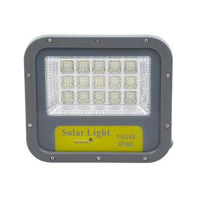 GloboStar® HECATE 90205 Αυτόνομος Ηλιακός Προβολέας LED SUPREME Series SMD 150W 15000lm με Ενσωματωμένη Μπαταρία 15000mAh - Φωτοβολταϊκό Πάνελ με Αισθητήρα Ημέρας-Νύχτας και Ασύρματο Χειριστήριο RF 2.4Ghz Αδιάβροχος IP66 Ψυχρό Λευκό 6000K - 3 Χρόνια Εγγύηση