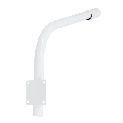 GloboStar® 90229 Μεταλλική Βάση Στήριξης CURVED M62cm x Φ60mm για Φωτιστικά Δρόμου Street Lights με Διάμετρο Βάσης Φ60mm