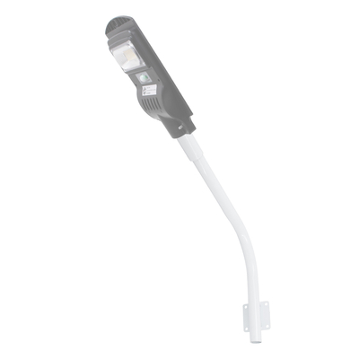 GloboStar® 90229 Μεταλλική Βάση Στήριξης CURVED M62cm x Φ60mm για Φωτιστικά Δρόμου Street Lights με Διάμετρο Βάσης Φ60mm