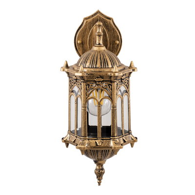 GLOBOSTAR® DARCY 00658 Vintage Φωτιστικό Τοίχου - Απλίκα με Ντουί 1 x E27 AC 220-240V IP20 - Μπρούτζινο Εφέ Σκουριάς - Μ15.5 x Π15.5 x Υ34.5cm