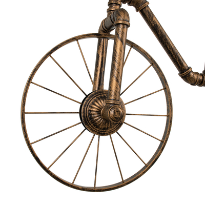 GLOBOSTAR® SWIFTWALKER 00660 Vintage Κρεμαστό Φωτιστικό Οροφής με Ντουί 3 x E27 AC 220-240V IP20 - Χάλκινο & Κόκκινο - Μ85 x Π29.5 x Υ55cm