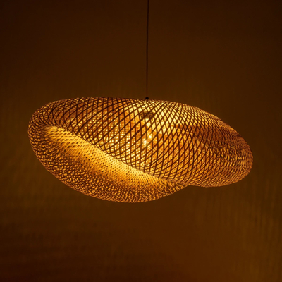 GLOBOSTAR® MEXICO 00720 Boho Κρεμαστό Φωτιστικό Οροφής με Ντουί 1 x E27 AC 220-240V IP20 - Μπεζ - Μ85 x Π55 x Υ36cm