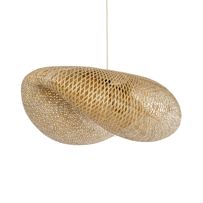 GLOBOSTAR® MEXICO 00721 Boho Κρεμαστό Φωτιστικό Οροφής με Ντουί 1 x E27 AC 220-240V IP20 - Μπεζ - Μ100 x Π80 x Υ35cm