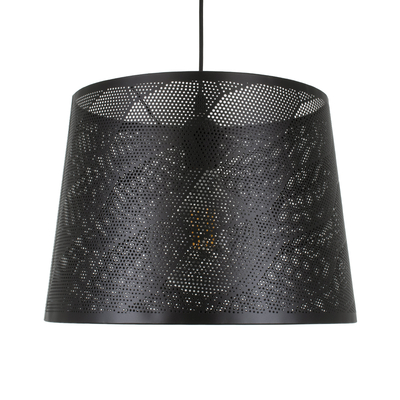 GLOBOSTAR® SPARKLE 00733 Μοντέρνο Κρεμαστό Φωτιστικό Οροφής με Ντουί 1 x E27 AC 220-240V IP20 - Μαύρο - Μ35 x Π35 x Υ26cm