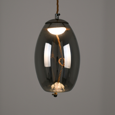 GLOBOSTAR® ΑΧΤΟΝ 00755 Μοντέρνο Κρεμαστό Φωτιστικό Οροφής LED 7W 500lm 180° AC 220-240V IP20 Θερμό Λευκό 2700K - Sanan SMD Chip - Μαύρο & Μαύρο Φιμέ - Μ17 x Π17 x Υ18cm - 2 Χρόνια Εγγύηση