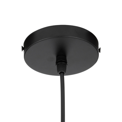 GLOBOSTAR® OLVERO 00772 Μοντέρνο Κρεμαστό Φωτιστικό Οροφής με Ντουί 1 x E27 AC 220-240V IP20 - Μαύρο & Χρυσό - Μ18 x Π4 x Y38cm