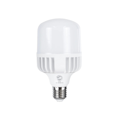 GloboStar® HIGHBAY 60060 Λάμπα E27 LED 25W 3000lm 260° AC 220-240V Αδιάβροχο IP44 Ψυχρό Λευκό 6000K - Lumileds SMD Chip - Λευκό Γαλακτερό - Μ8 x Π8 x Υ15cm - 3 Χρόνια Εγγύηση