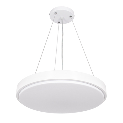 GLOBOSTAR® CASPER 61018 Μοντέρνο Κρεμαστό Φωτιστικό Οροφής LED 76W 8372lm 120° AC 220-240V IP20 Ρυθμιζόμενο Λευκό CCT με Χειριστήριο από 2700K έως 6000K Dimmable - Lumileds SMD Chip - Λευκό Ματ - Μ45 x Π45 x Υ5.5cm - 3 Χρόνια Εγγύηση