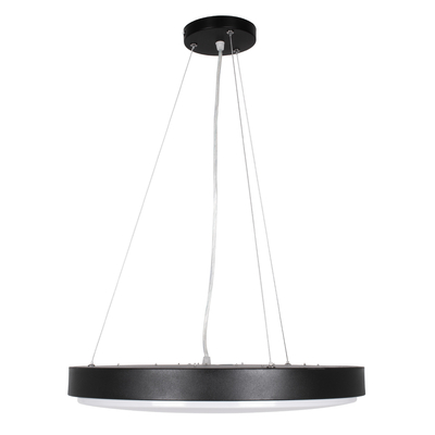 GLOBOSTAR® CASPER 61019 Μοντέρνο Κρεμαστό Φωτιστικό Οροφής LED 76W 8372lm 120° AC 220-240V IP20 Ρυθμιζόμενο Λευκό CCT με Χειριστήριο από 2700K έως 6000K Dimmable - Lumileds SMD Chip - Μαυρό Ματ - Μ45 x Π45 x Υ5.5cm - 3 Χρόνια Εγγύηση