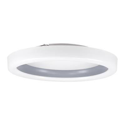 GLOBOSTAR® ARIANA 61036 Μοντέρνο Φωτιστικό Οροφής LED 55W 6376lm 120° AC 220-240V IP20 Ρυθμιζόμενο Λευκό CCT με Χειριστήριο από 2700K έως 6000K Dimmable - Lumileds SMD Chip - Γκρι - Μ48 x Π48 x Υ9cm - 3 Χρόνια Εγγύηση