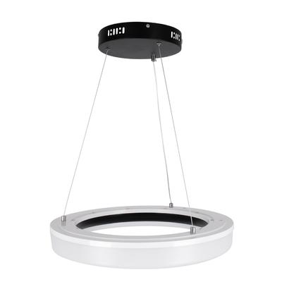 GLOBOSTAR® ARIANA 61037 Μοντέρνο Κρεμαστό Φωτιστικό Οροφής LED 55W 6376lm 120° AC 220-240V IP20 Ρυθμιζόμενο Λευκό CCT με Χειριστήριο από 2700K έως 6000K Dimmable - Lumileds SMD Chip - Μαυρό Ματ - Μ48 x Π48 x Υ6.5cm - 3 Χρόνια Εγγύηση